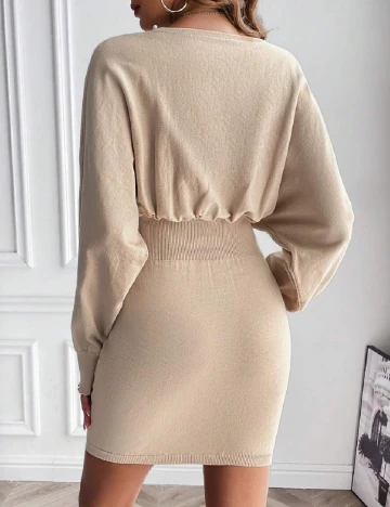 Rochie scurta SHEIN, crem