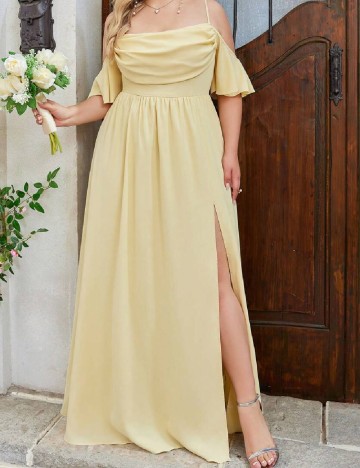 
						Rochie lunga SHEIN CURVE, galben