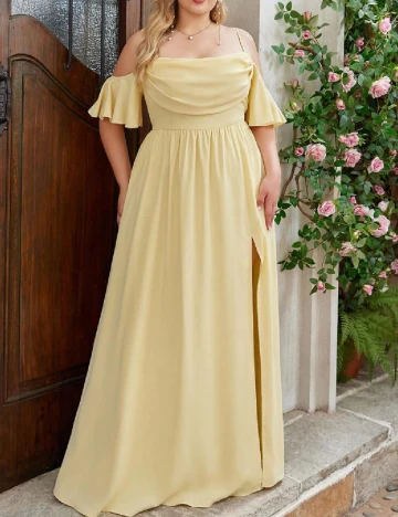 Rochie lunga SHEIN CURVE, galben