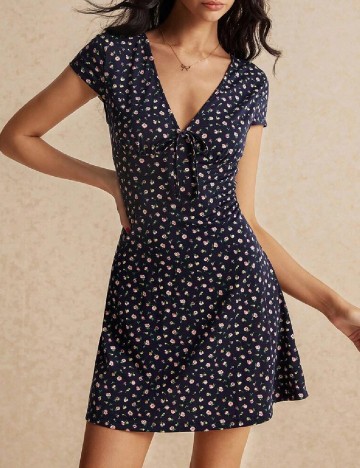 Rochie scurta SHEIN, bleumarin