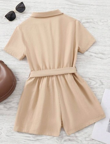 Salopeta Shein Kids, crem