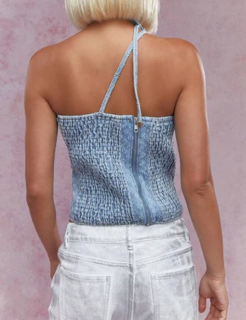 Top Missguided, albastru Albastru