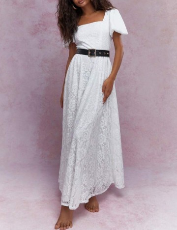 Rochie lunga Missguided, alb