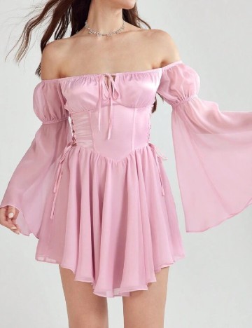 Rochie scurta SHEIN, roz