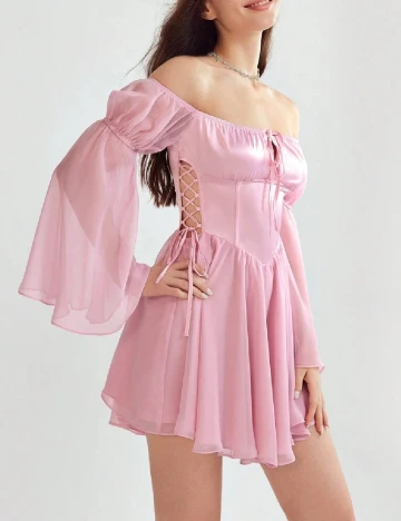 Rochie scurta SHEIN, roz