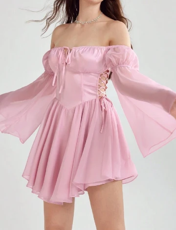 Rochie scurta SHEIN, roz