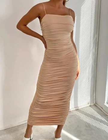 Rochie medie SHEIN, crem