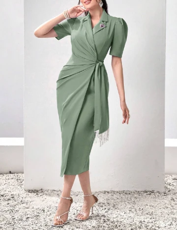 Rochie medie SHEIN, verde