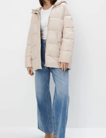 Geaca Oversize Mohito, bej Crem