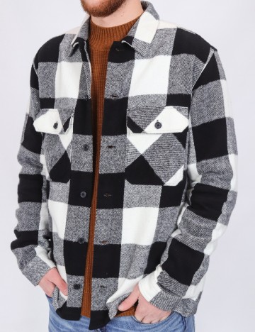 Jacheta Jack&Jones, alb/negru