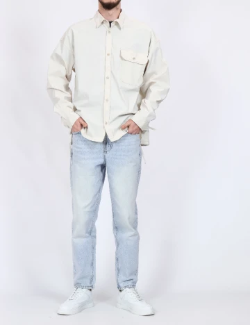 Jacheta Oversize Jack&Jones, crem