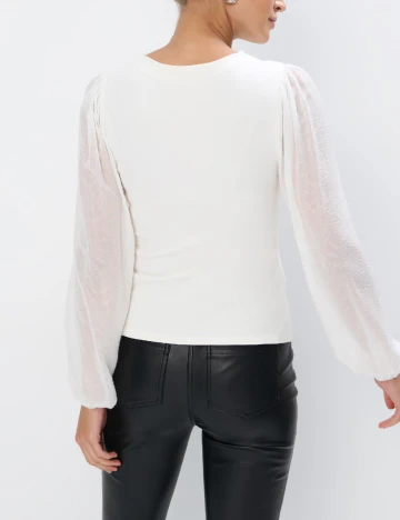 Bluza Mohito, alb Alb