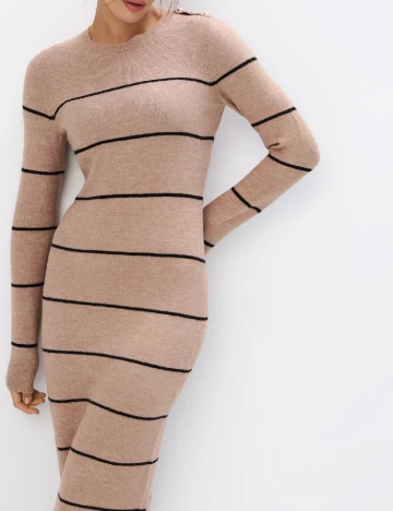 Rochie medie Mohito, maro