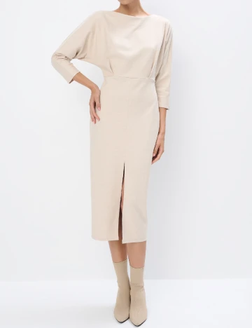 Rochie medie Mohito, crem