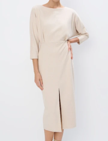 Rochie medie Mohito, crem