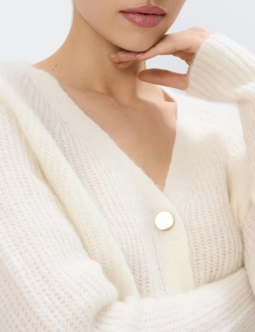 Cardigan Mohito, ecru Alb