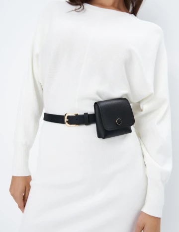 Rochie medie Mohito, ecru