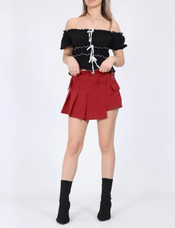 Pantaloni scurti SHEIN, rosu
