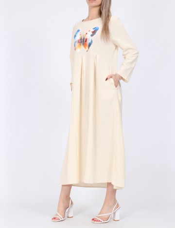 Rochie medie SHEIN, crem