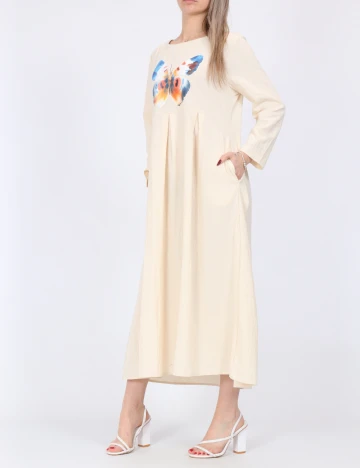 Rochie medie SHEIN, crem