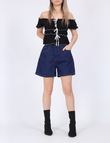 Pantaloni scurti SHEIN, albastru