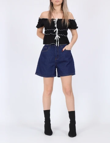 Pantaloni scurti SHEIN, albastru