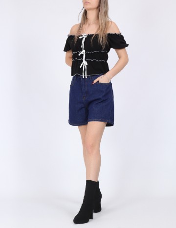 Pantaloni scurti SHEIN, albastru