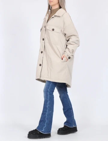 Jacheta Oversize Only, bej Crem