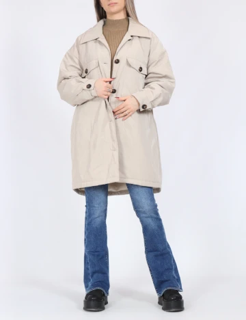 Jacheta Oversize Only, bej Crem