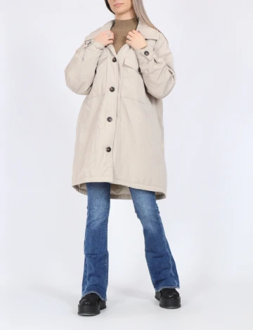 Jacheta Oversize Only, bej Crem