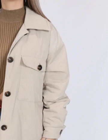 Jacheta Oversize Only, bej Crem
