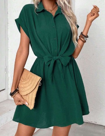 Rochie scurta SHEIN, verde