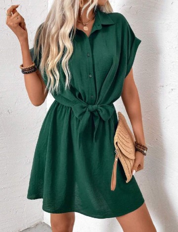 Rochie scurta SHEIN, verde