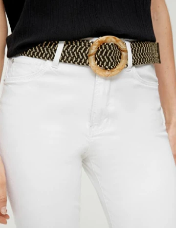 Curea s.Oliver, negru/crem Negru
