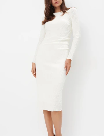 Rochie medie Mohito, ecru