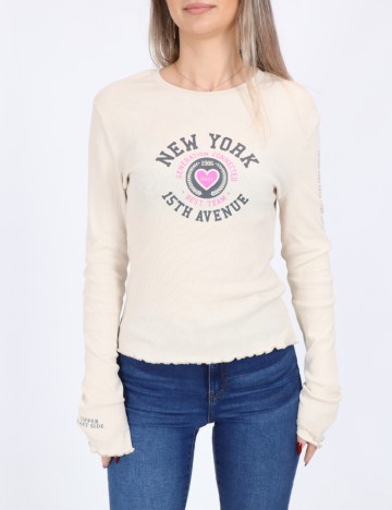 Bluza Only, crem