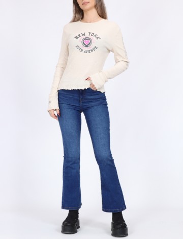
						Bluza Only, crem