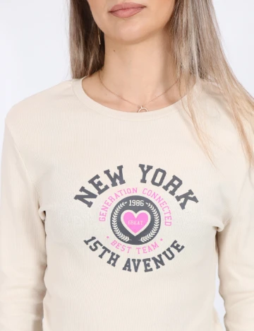 Bluza Only, crem