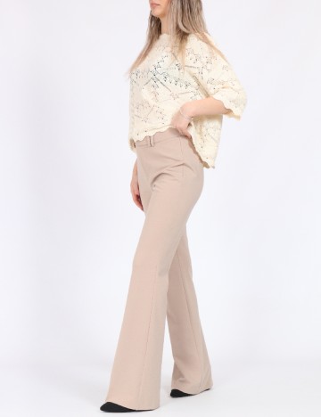 Pantaloni Only, crem