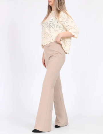 Pantaloni Only, crem