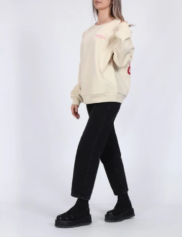 Bluza Oversize Only, crem