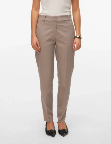 Pantaloni Vero Moda, maro deschis