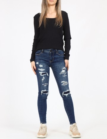 
						Blugi American Eagle, albastru