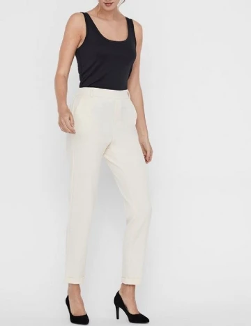 Pantaloni Vero Moda, ecru