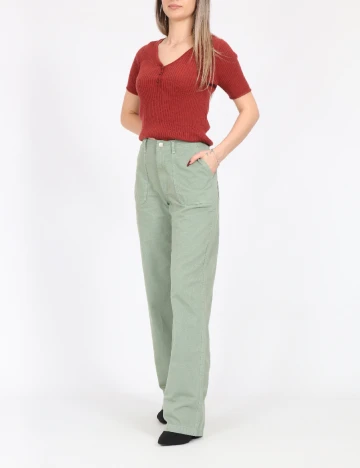 Pantaloni Only, verde Verde