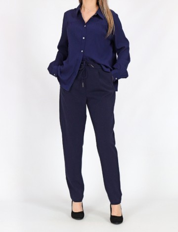
						Pantaloni Only, bleumarin