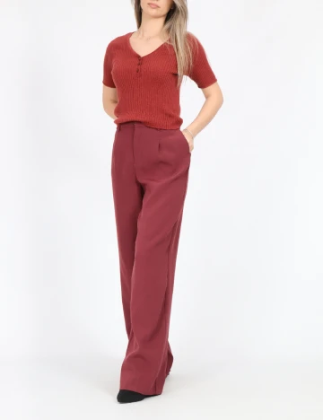 Pantaloni Only, visiniu