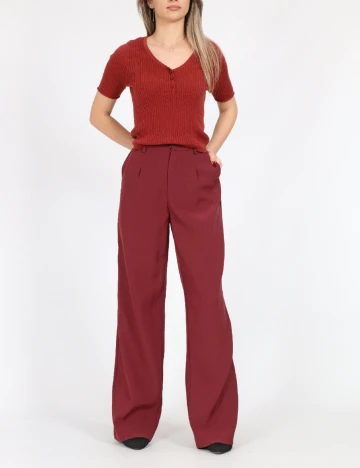 Pantaloni Only, visiniu