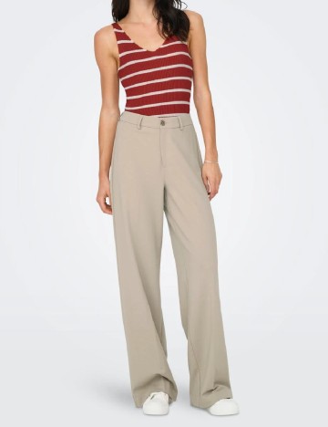 Pantaloni Only, crem