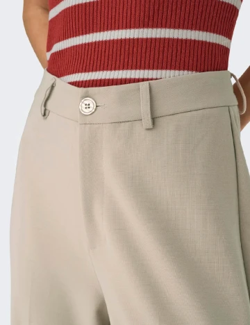 Pantaloni Only, crem Crem